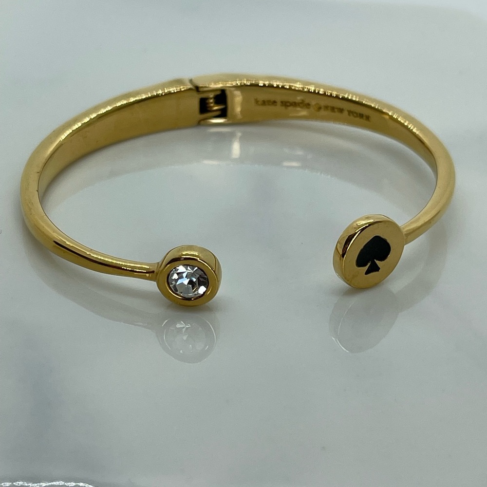Kate Spade Spot the Spade Open Hinge Bangle Bracelet